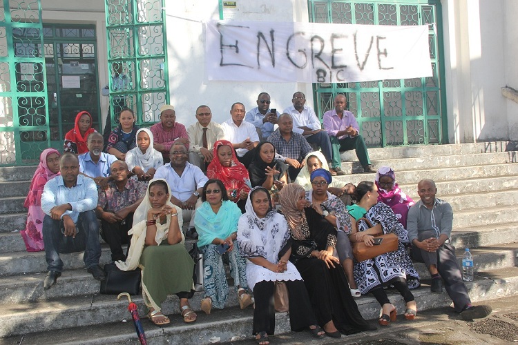 image Le personnel de la BIC-Comores en grève